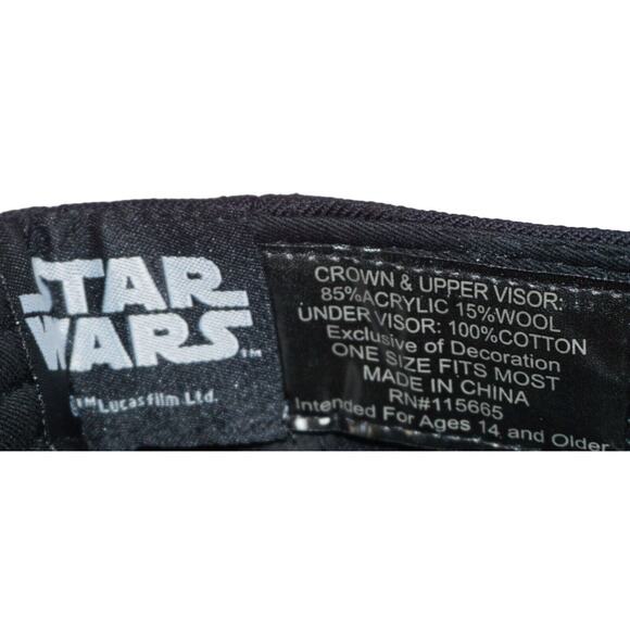 Vintage Death Star Empire Hat - Disney Star Wars Rogue One - Bioworld Cap 2016 - Picture 10 of 11